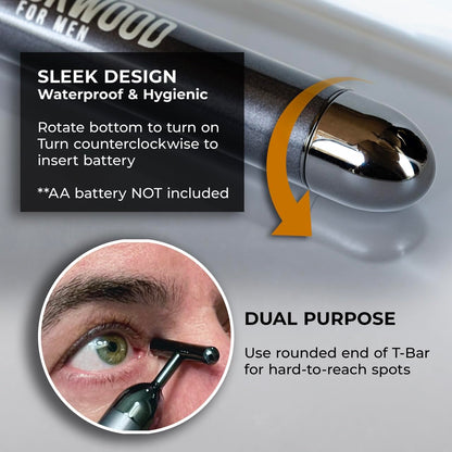 Eye and Facial Massager - Face Sculpting Tool for Men-Fights Puffy Eyes, Dark Circles, & Crow'S Feet- Self Care Gifts Face Massager Facial Tools-Gua Sha & Jade Roller Alternative