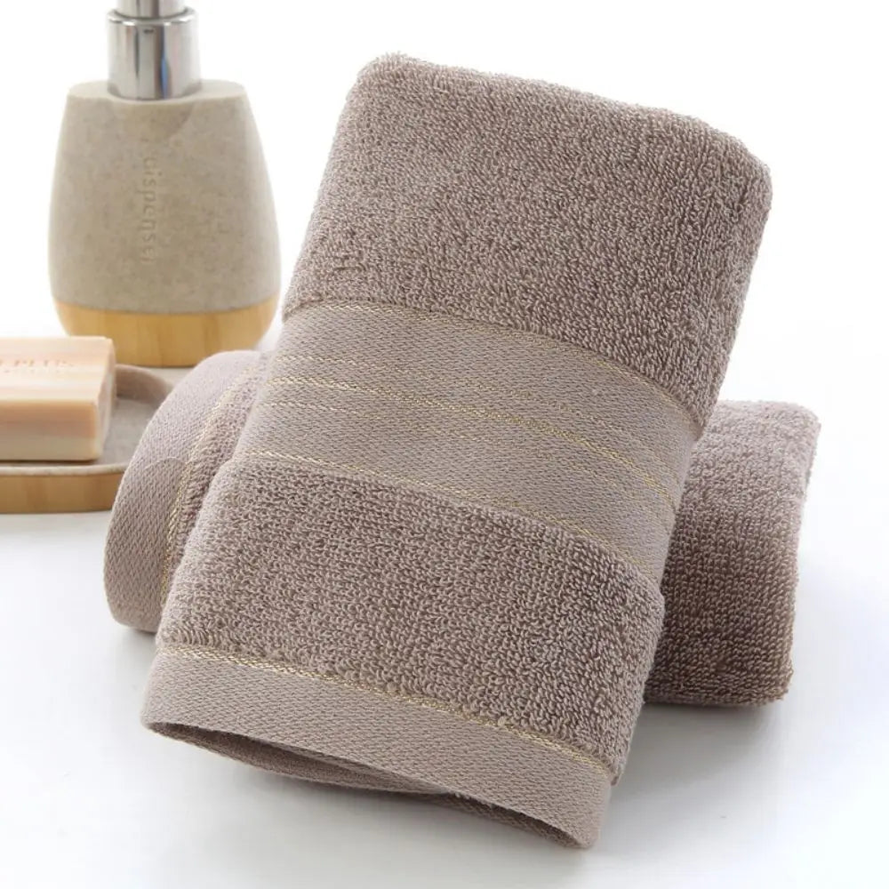 1 Thick Cotton Bathroom Face Towel for Household Couples 75X35Cm