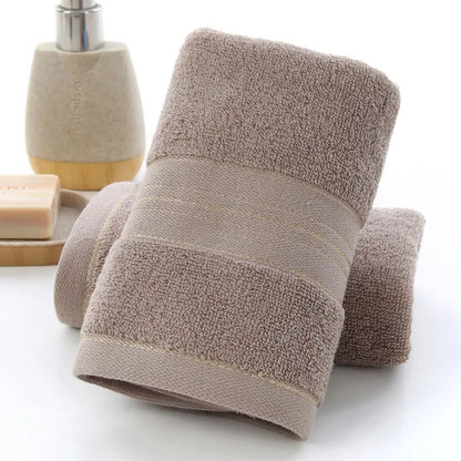 1 Thick Cotton Bathroom Face Towel for Household Couples 75X35Cm